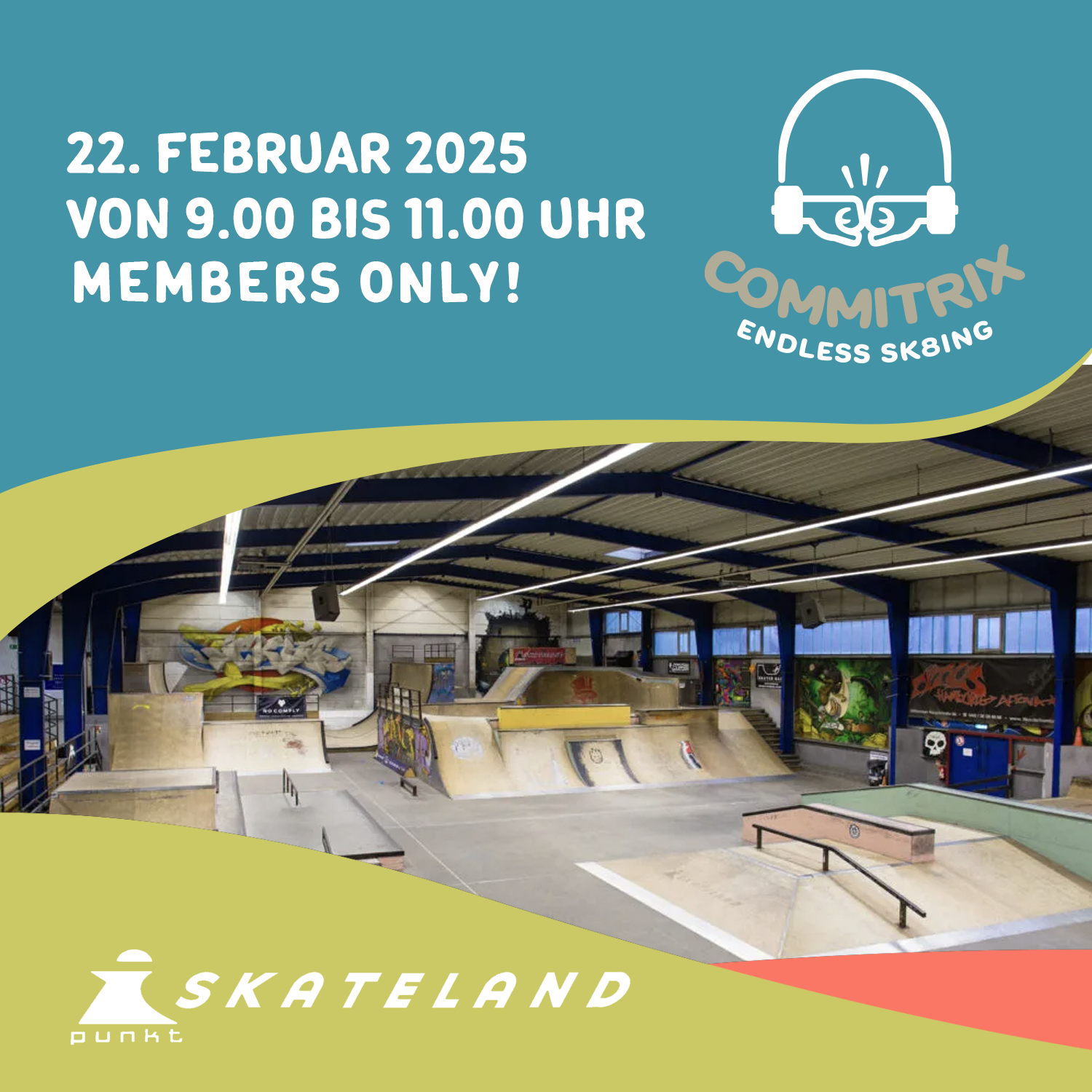 Jetzt anmelden: Skateworkshop am 22. Februar ab 9:00 Uhr – Gemeinsam rollen wir los!